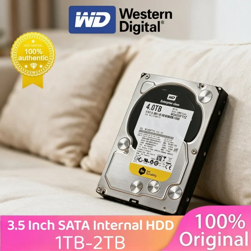 High WD Black 3.5 Inch SATA HDD Internal Mechanical Hard Drive Suitable For Desktop Computer Gaming Recorder CCTV Monitoring
