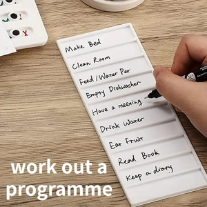 الخطة الأسبوعية للأطفال قطعة أثرية من الانضباط الذاتي طلاب المدارس الابتدائية الساعة المنزلية على المكتب التعلم اليومي الانضباط الذاتي أفضل 12 مخطط مدرسة مبيعات - رقم 4