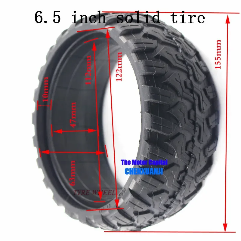 6.5 Inch Solid Tyre Tire for Mini Smart Self Balancing Scooter 6.5