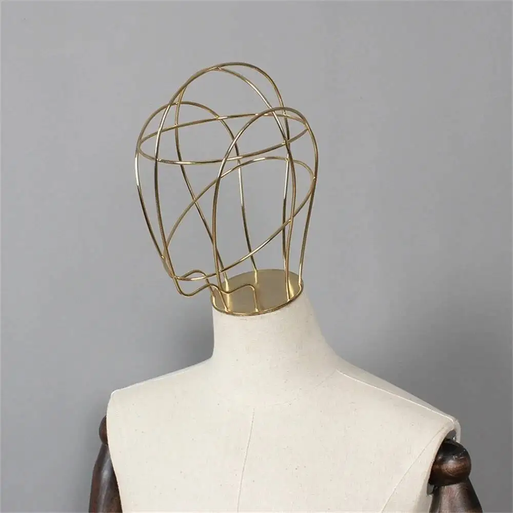 

1PCS Body Half Props Accessory Men Women Steel Metal Hollow Dummy Head Model Hat Wig Cap Kerchief Display Rack