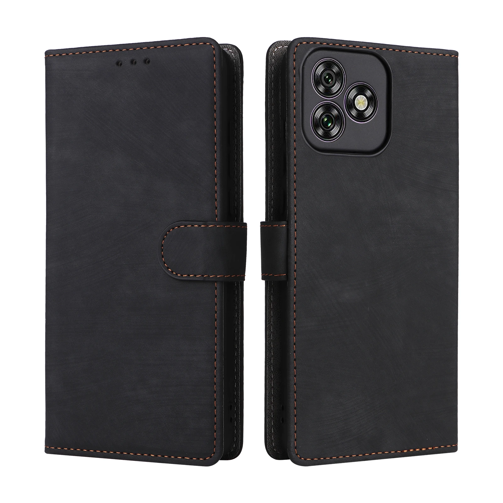 Flip Leather Cover For Oukitel C53 C50 C51 Magnetic Button RFID Protection Anti Theft Card Slot Wallet Shockproof Phone Case