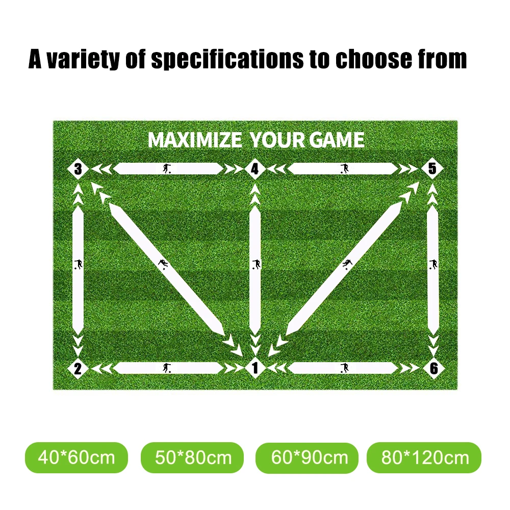 Football Training Mat Durable Non Slip Foldable Kids Adults Training Mat Football Training Indoor Ourdoor Equipment