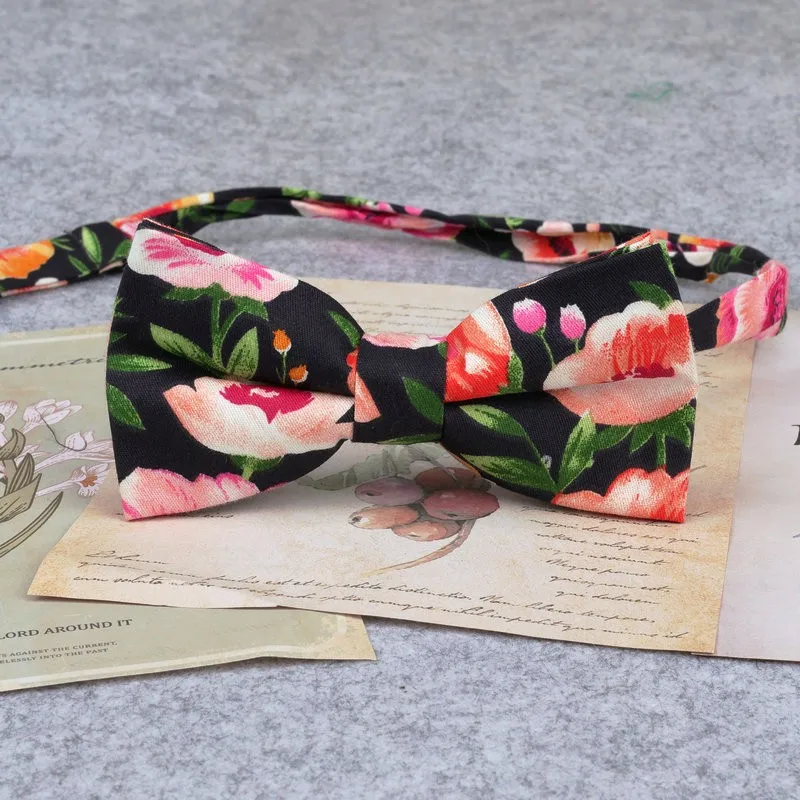 Marke Neue Männer Mode Retro Blume Drucken Bogen Krawatten Für Mann Casual Schule Jungen Katzen Muster Neck Tragen Bowtie Zubehör schmetterling – Detail 38