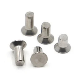 5-50pcs M2 M2.5 M3 M4 M5 M6 GB869 304 Stainless Steel Flat Countersunk Head Solid Rivet Self Plugging