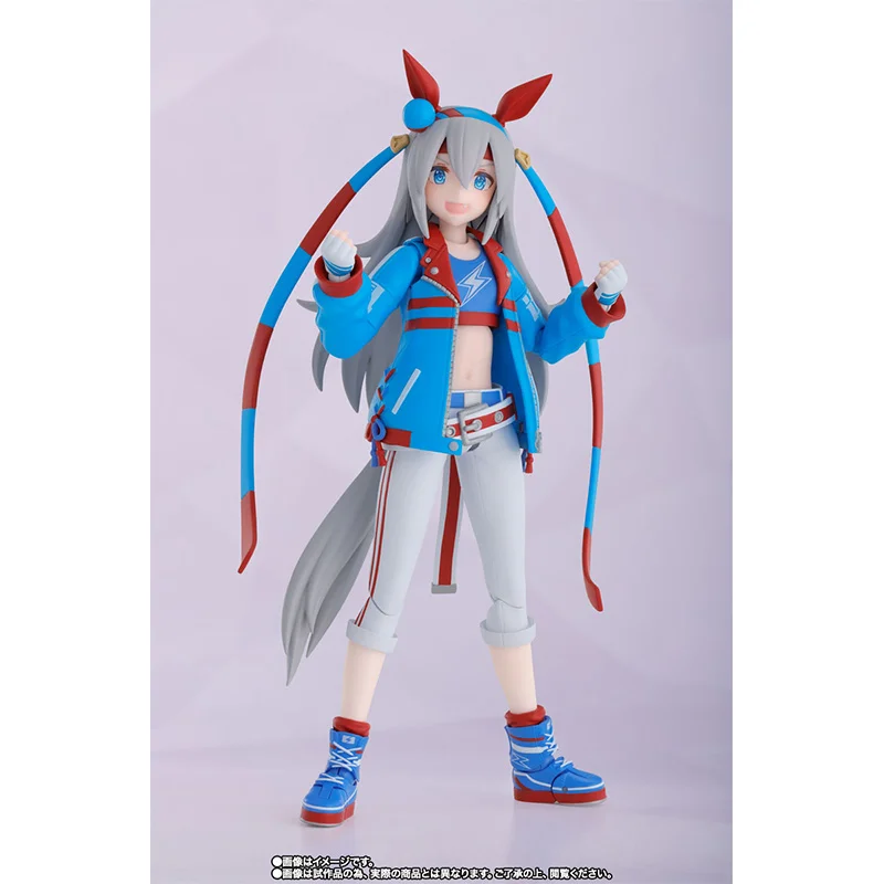 Bandai S.H.Figuarts Umamusume Pretty Derby Tamamo Cross 13Cm Anime Original Action Figure Modelo Brinquedo Coleção de Presente de Aniversário