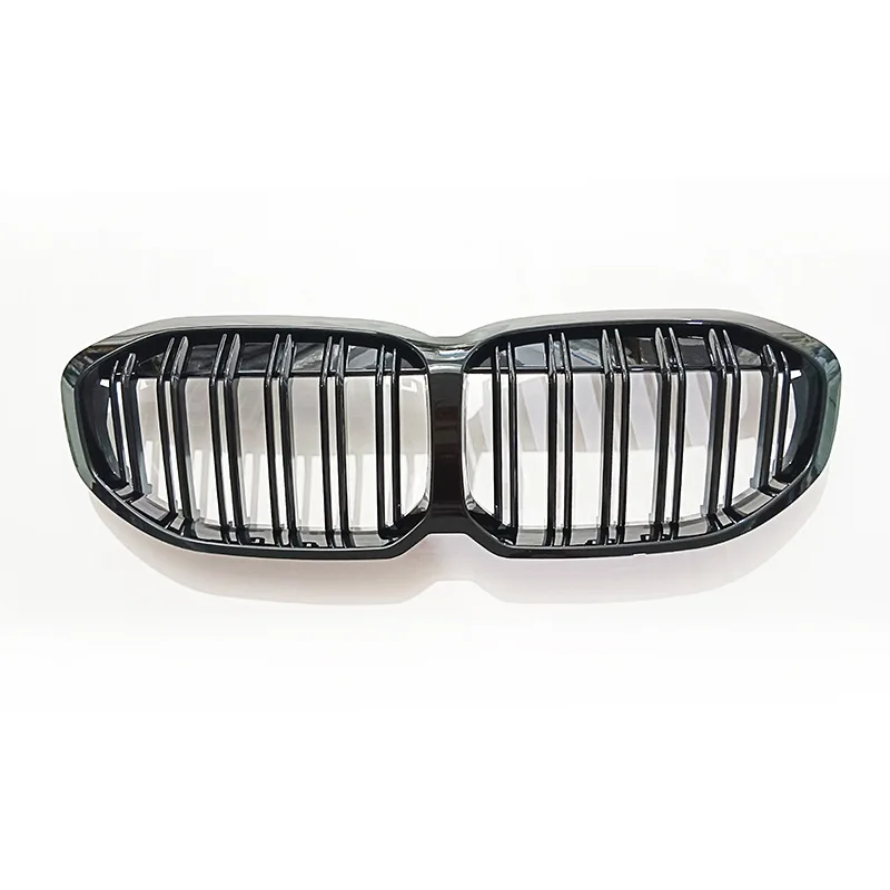 Suitable for 2020-2024 BMW 1 Series F40 modified dual line grille Front Racing Grille Grill Mask Cover Trims Front Hood Grills