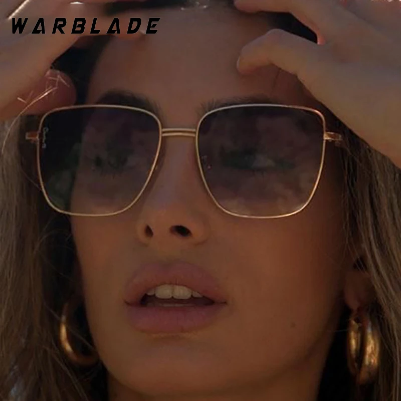 

Luxury Metal Square Frame Women's Sunglasses Trend Brand Men Sunglass Outdoor Travel Driving Shade Eyewear Female UV400 Lentes