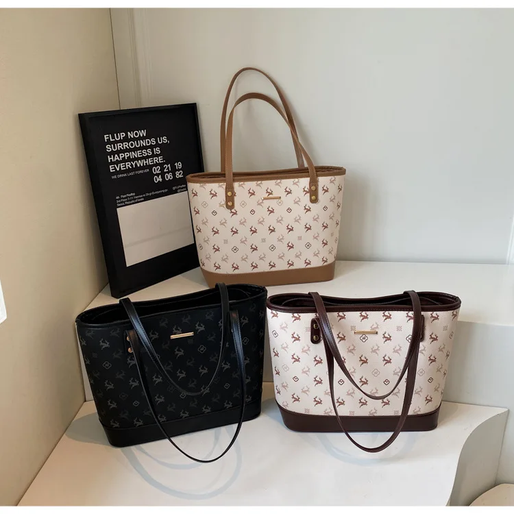 

‌2025 New Women's Printed Tote Bag - Spacious Shoulder Purse Versatile for School & Work, Lightweight & Durable