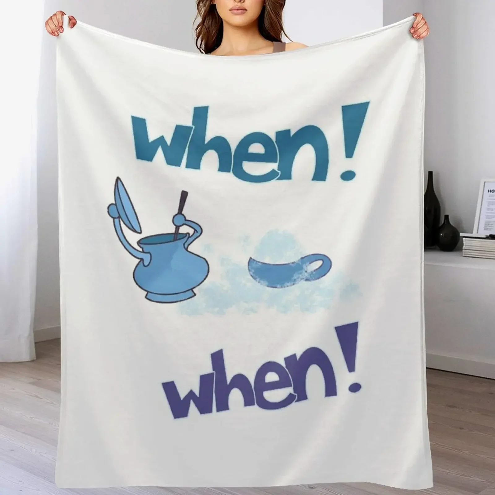 

When! When! Throw Blanket Luxury Soft Plush Plaid Blankets