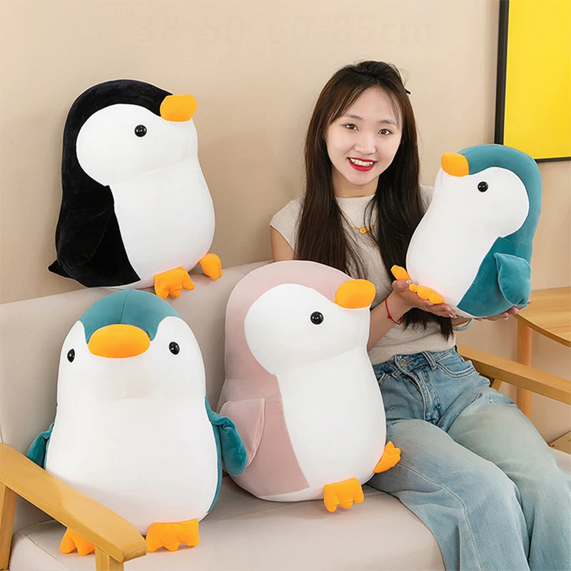 

Cute Kawaii Penguin Plush Toy Stuffed Doll for Kids Birthday Gift Office Pillow Large Goose Plushie for Children
