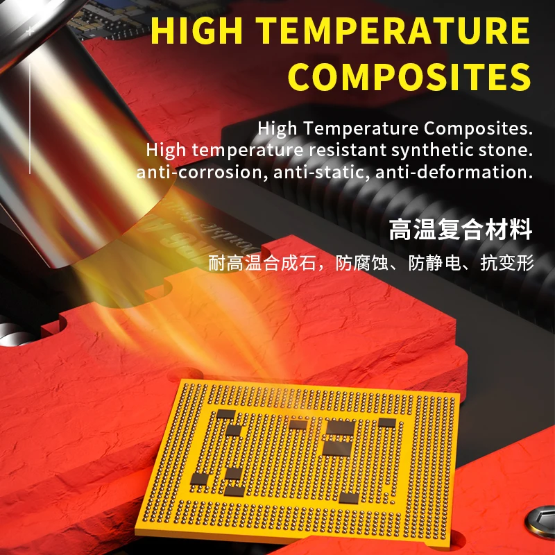 MECCANICO MR6 Air Dispositivo di riparazione universale con supporto per scheda madre PCB a due cuscinetti per morsetto per rimozione colla chip IC CPU del telefono