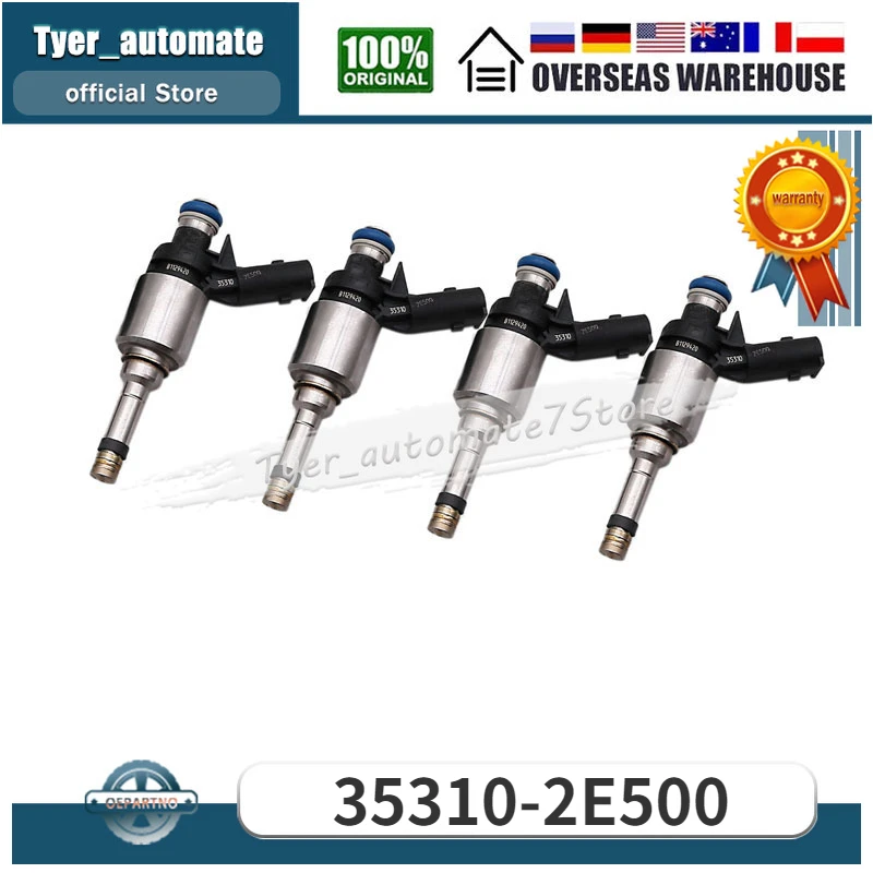 

35310-2E500 4PCS Fuel Injector For Kia Forte Kia Forte Koup Kia Soul Hyundai Elantra Hyundai Elantra GT Hyundai Elantra Coupe