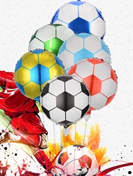 6pcs 18inch Football Foil Balloons Soccer Helium Balloon Football Theme Party Soccer Fans Birthday Party Decorations