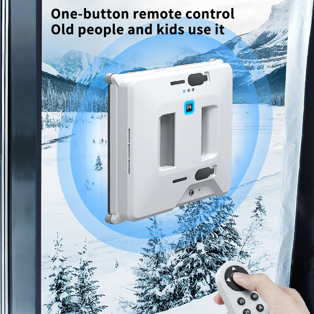 원격 제어 기능이 있는 가정용 자동 이중 스프레이 물용 로봇 창 클리너