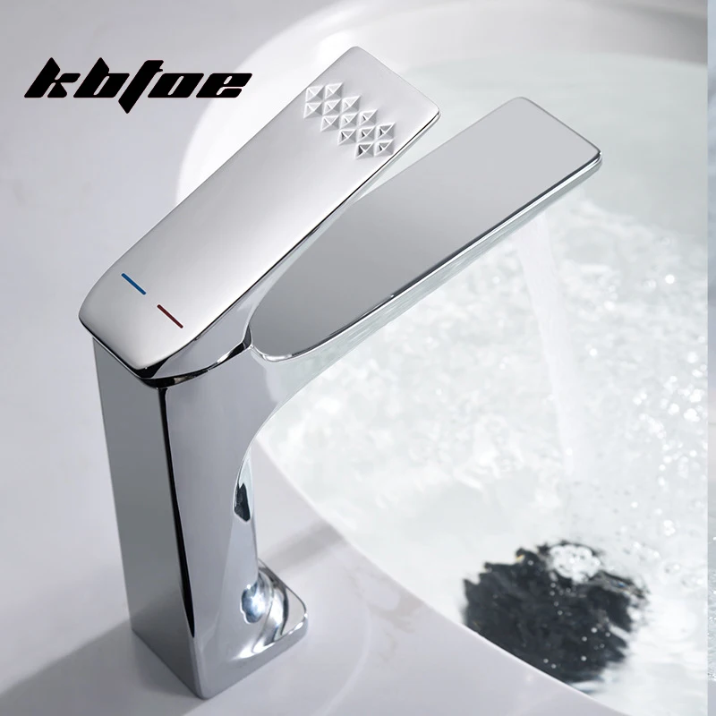 

Brass Bathroom Faucet Gun Grey Basin Tap Modern Mixer for Vanity Sink Deck Moutend Crane Hot and Cold Water Faucet Black/Chrome