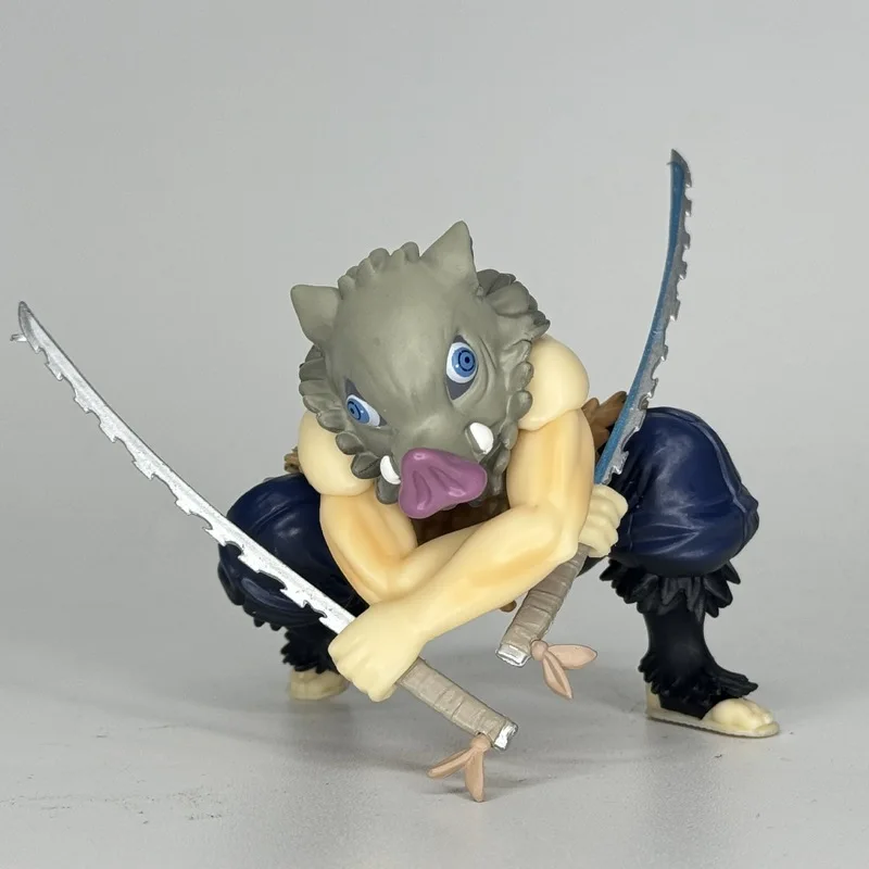 8 سنتيمتر شيطان القاتل Hashibira Inosuke الشكل روبوت تحصيل عمل الشكل هدية بولي كلوريد الفينيل بولي كلوريد الفينيل لعبة عمل التماثيل Giyuu Kimetsu No Yaiba #1