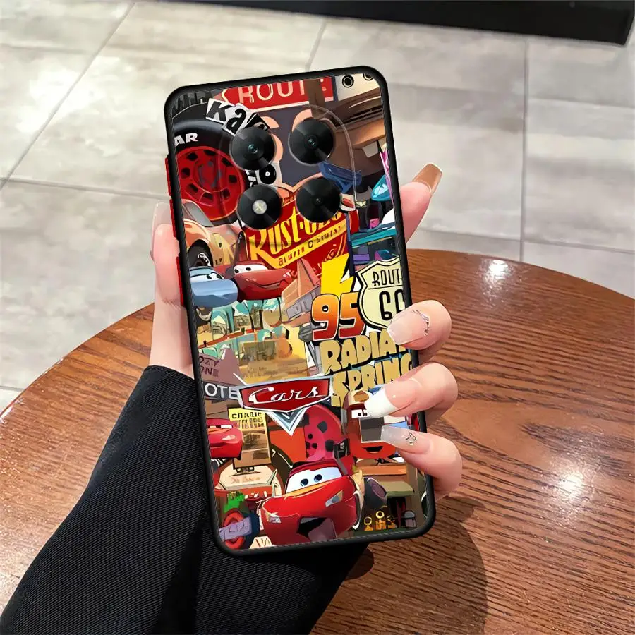 Custodia morbida per Xiaomi Redmi Note 10s 11 12 13 Pro Plus 12S 9s 14 Pro 11s Lightning McQueen 95 Cars Placcatura