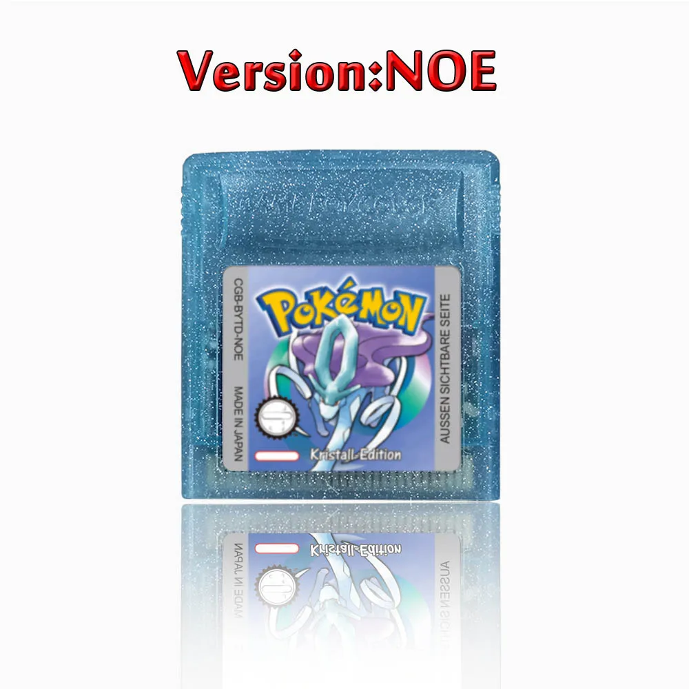 Pokemon 16 Bit Video Game Console Cartridge GBC Game Card Pokemon Series Blue Crystal Gold Green Red Silver Yellow USA Version image 3