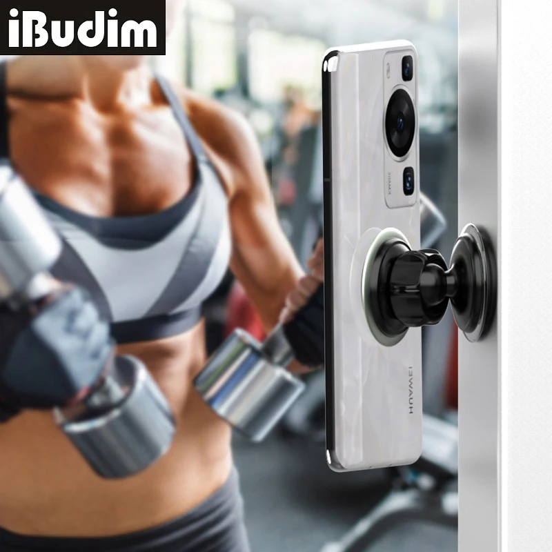 

Магнитный держатель для телефона для спортзала, двухсторонние магниты, регулируемый на 360 градусов кронштейн для крепления телефона в тренажерном зале, портативные аксессуары для спортзала