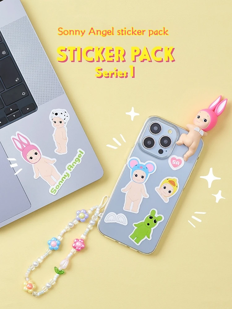 Sonny Angel Sticker Pack Blind Box impermeabile Animal High Beauty Phone Water Cup decorazione per ufficio adesivi carini giocattoli per bambini