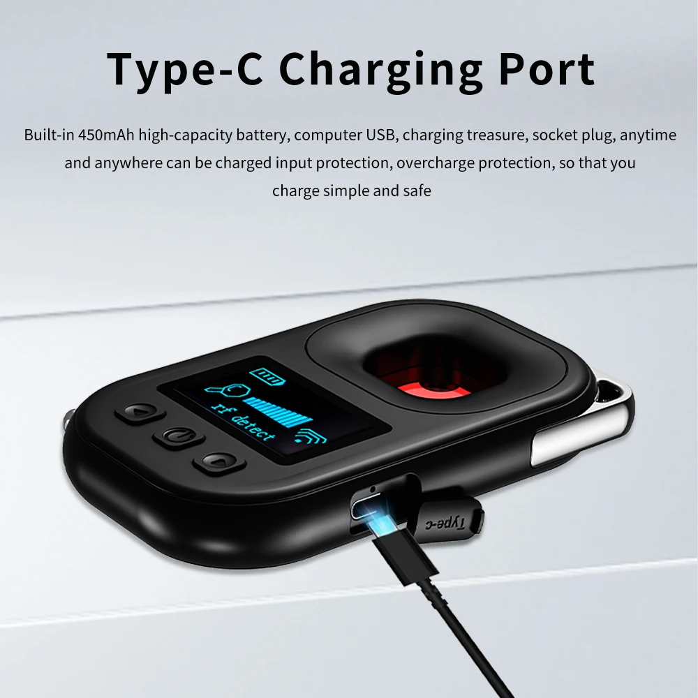 Hidden Camera Detectors RF Signal Detector Listening Device Detector GPS Tracker Detector For Hotels, Travel, Office Safety