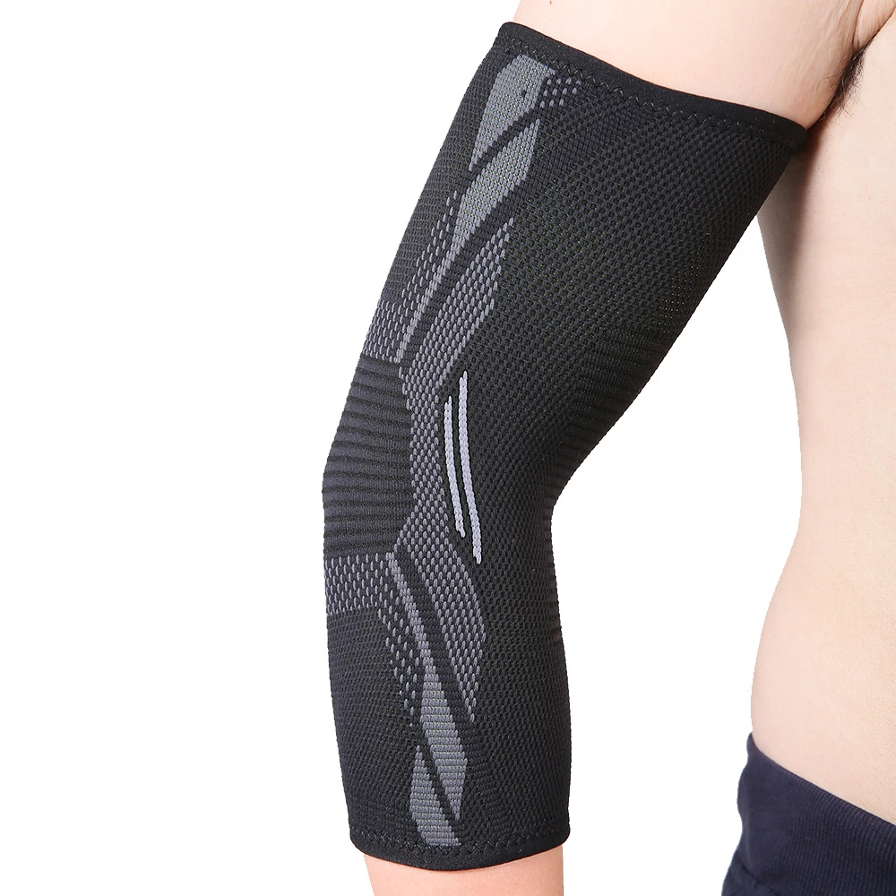 1 Stück Nylon-Ellenbogen-Kompressionshülse, elastische Tennis-Ellenbogenstützen für Sehnenentzündung, Armstützen, Golfer-Ellenbogenstütze – Detail 10