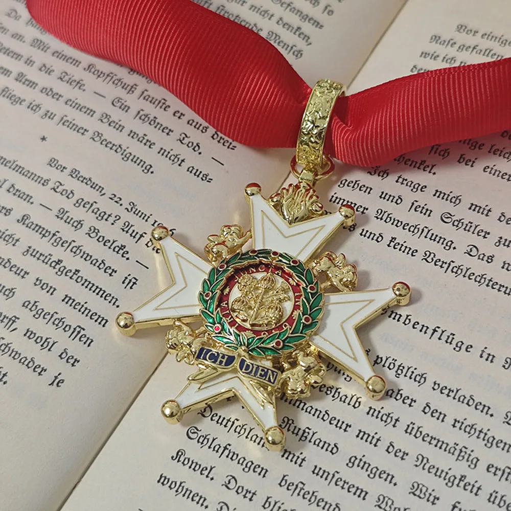 The Bath Star Ribbon Medal Pin Style Badge British Empire Knight Commander Badges Decoration Craft Gift for Collection