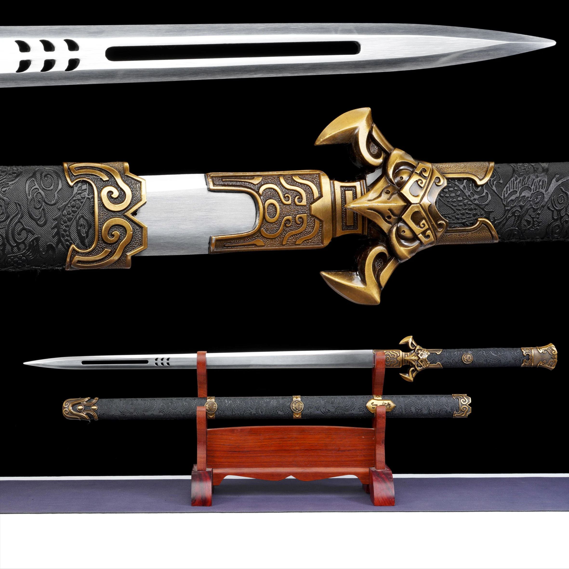 105cm miniature sword Samurai  - real sword combat ready - full tang - ninja cosplay martial arts kung fu - katana - not sharp