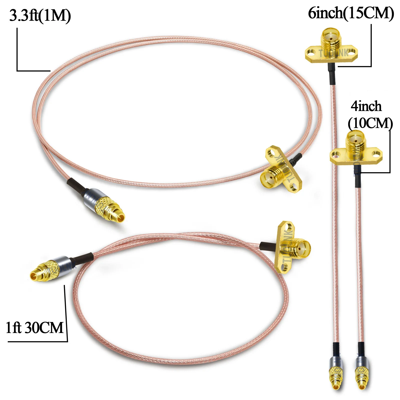 RG316 Coax Kabel Sma Vrouwelijke 2 Gat Naar Mmcx Plug Pigtail Jumper Wifi Router Antenne Rf Coaxiale Kabel Voor Panda rc Rc Drone Deel