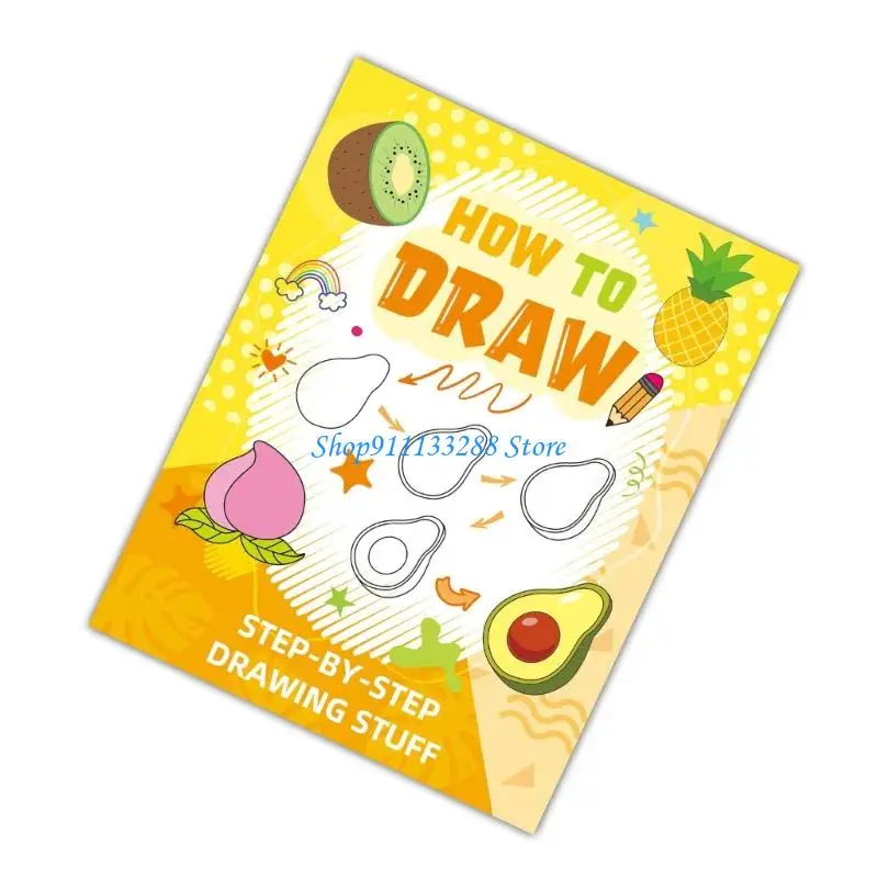 G88D Animal-Themed Coloring Book Step-by-Step Drawing Book For Adults Kids To Reduce Stress