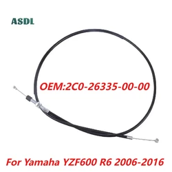 Moto Parts Adjustable Steel Wire Clutch Cable Line For Yamaha YZF600 YZF R6 YZF-R6 YZF 600 2006-2023 Fuel line Throttle cable