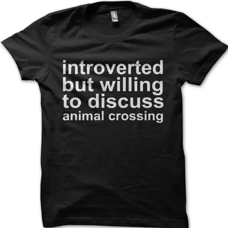 Introverted but will to discuss funny printed t shirt 9038
