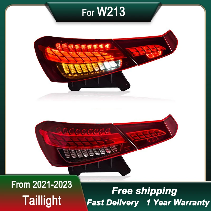 حار سيارة التصميم أضواء خلفية لمرسيدس بنز E Class W213 21-23 نمط جديد كامل led ديناميكية بدوره مصباح إشارة الذيل مجموعة مصابيح