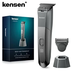 Kensen S25 Electric Body Hair Trimmer Men's Razor with base Adjustable Shaver Hair Cutting Machine Beard Trimmer Haircut Machine