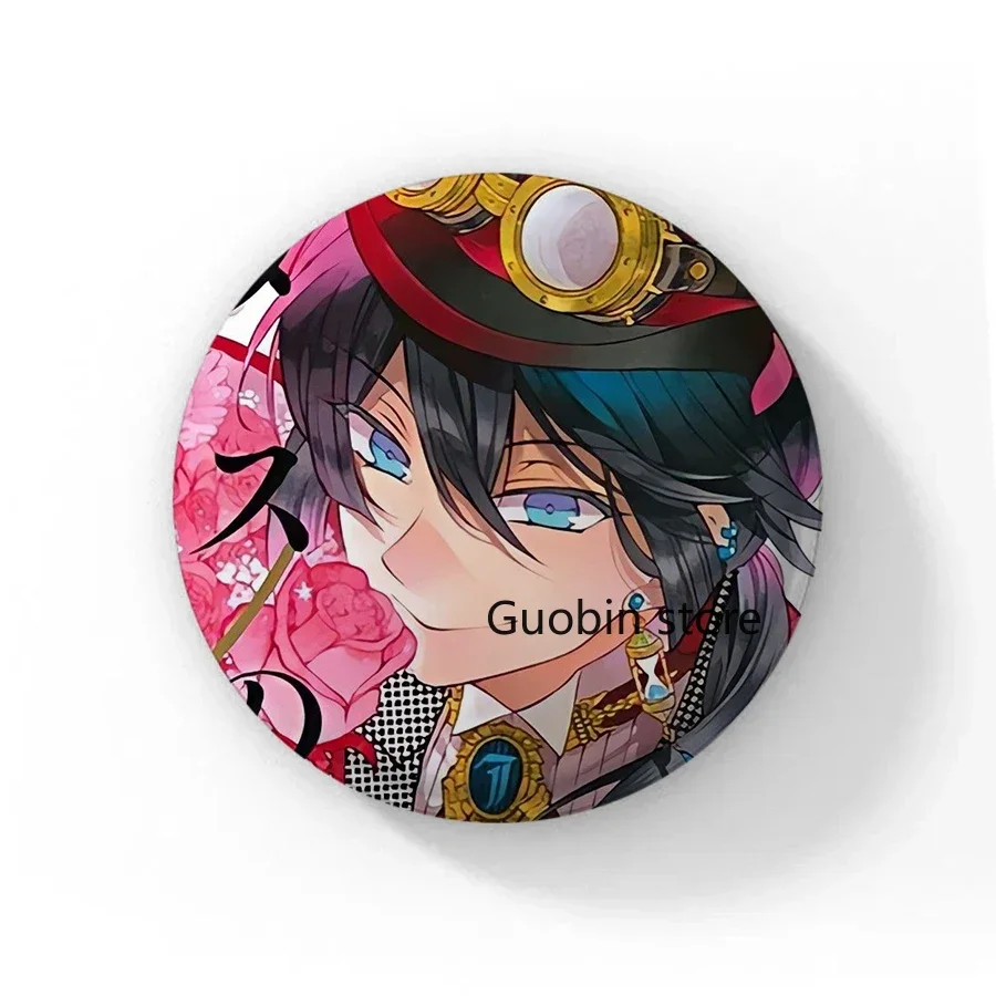 58mm Cute Anime The Case Study of Vanitas Brooches Manga Figure Cosplay Badge DIY Backpack Clothes Jewelry Accessory Button Pin