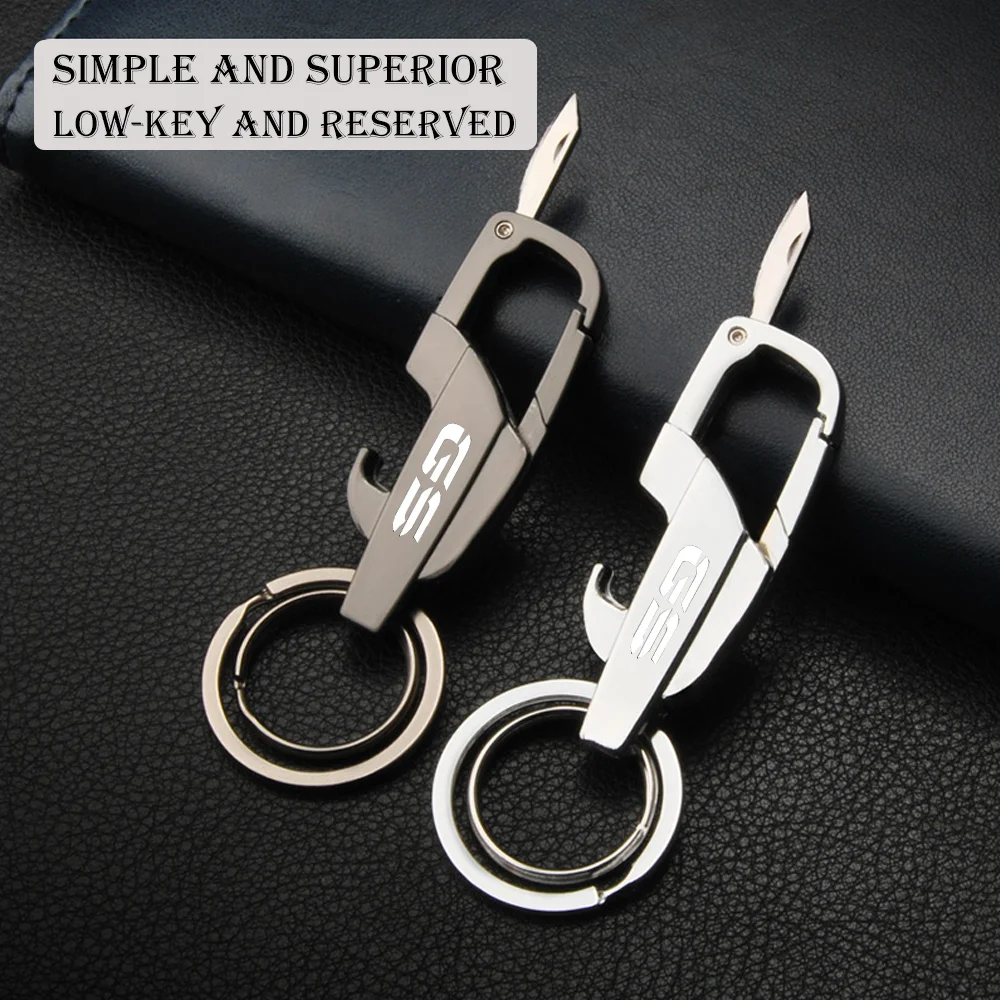 For BMW GS Series Titanium Motocar Key Chain Super Lightweight Titanium EDC Tool Keychain Hanging Buckle Motorcycle Key Chain image 5