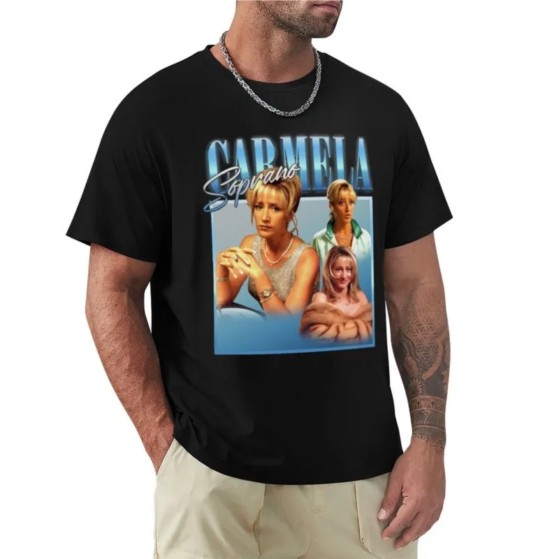 CARMELA SOPRANO T-Shirt plus size t shirts aesthetic clothes men graphic t shirts