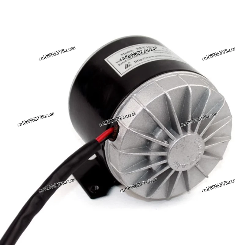 Motor Sikat Kecepatan Tinggi 12V24V36V 350W dengan Braket Motor Sepeda Motor Roda Empat Listrik