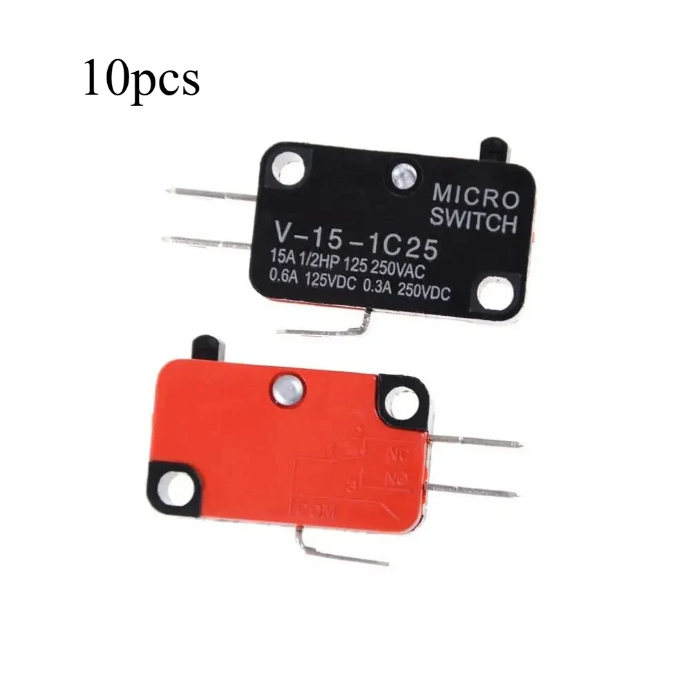 10pcs/lot Large micro switch V-15-1C25, silver point V-15-IC25 microwave oven, contact switch, copper point tact switch