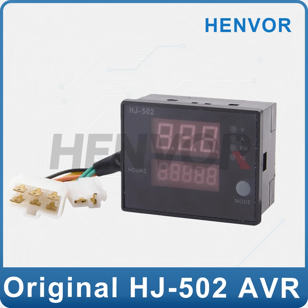 

HJ-502Generator Digital Meter Multifunction Display for Voltage Current Power Frequency Running Time Low High Voltage Protection