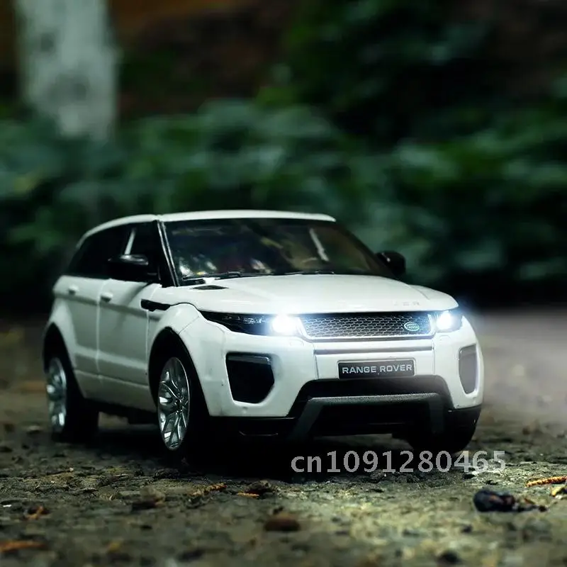 1:24 Range Rover Evoque SUV Legierung Auto Modell Diecast Metall Auto Fahrzeuge Modell Licht Mit Geschenke Kinder Simulation Off-road Spielzeug