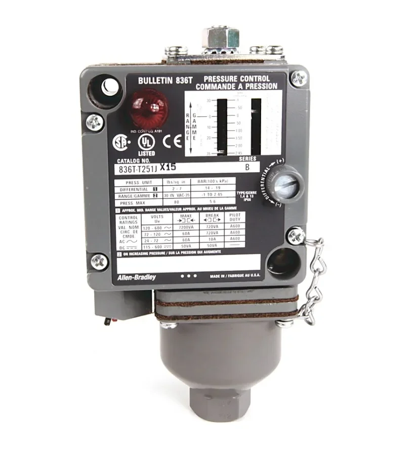

2025.5 Original Genuine 836T-T255JX20 American AB External Adjustable Electromechanical Pressure Controller