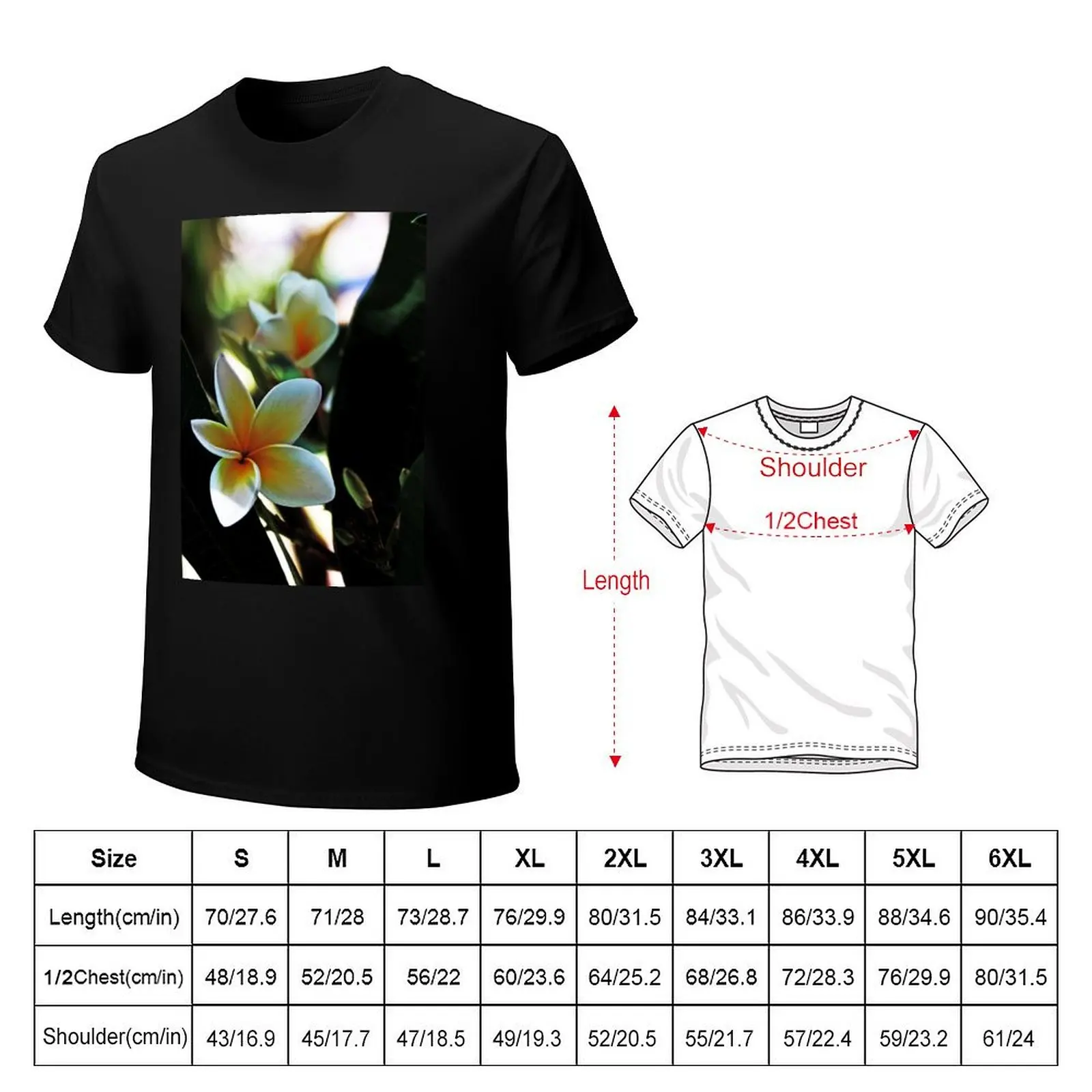 Frangipani #3 T-Shirt anime stuff cute tops heavyweights Short sleeve tee men t shirt