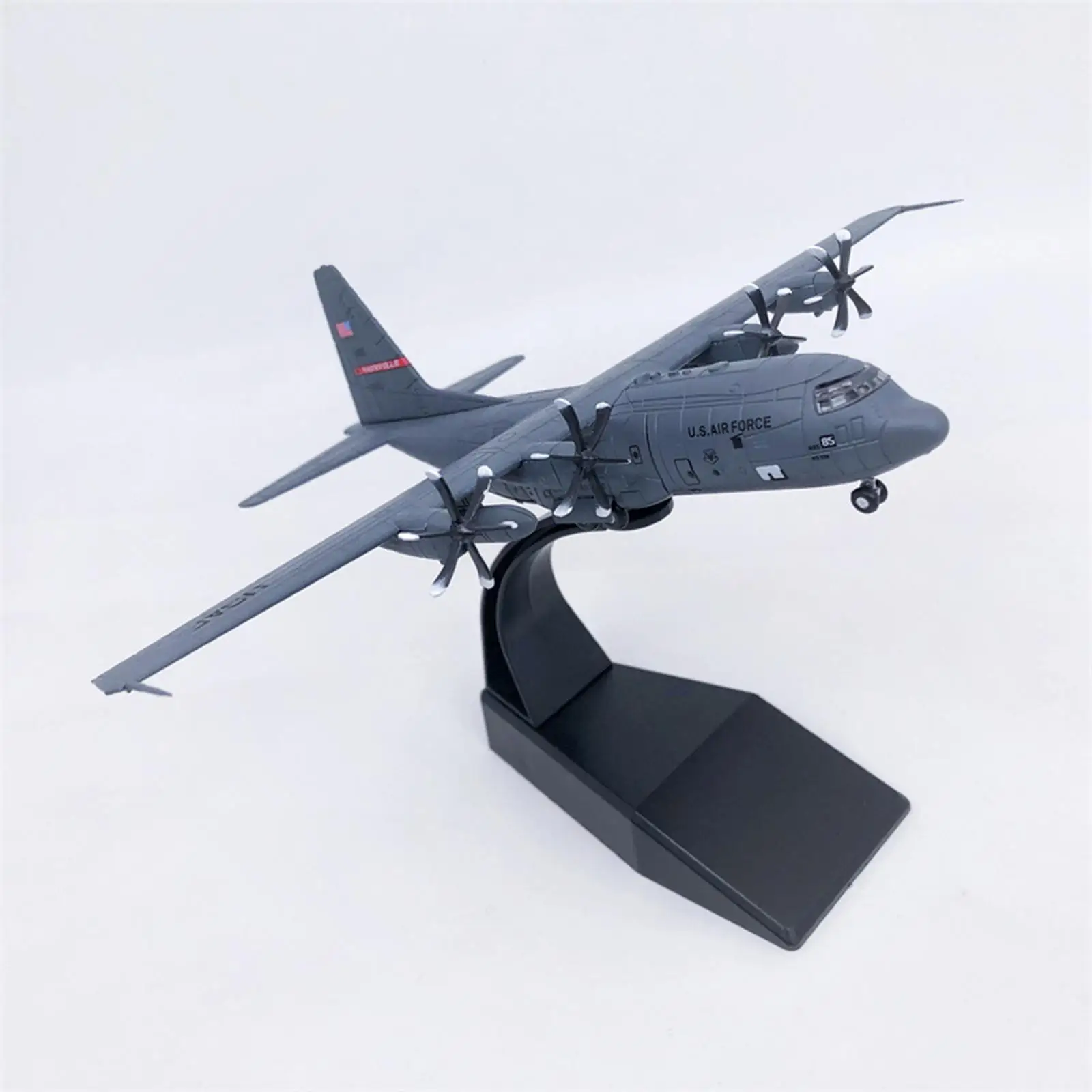 Alloy Diecast 1:200 Scale C130 Transport Aircraft with Stand Airplane Model for Table Adult Gifts Decoration Collection Gift