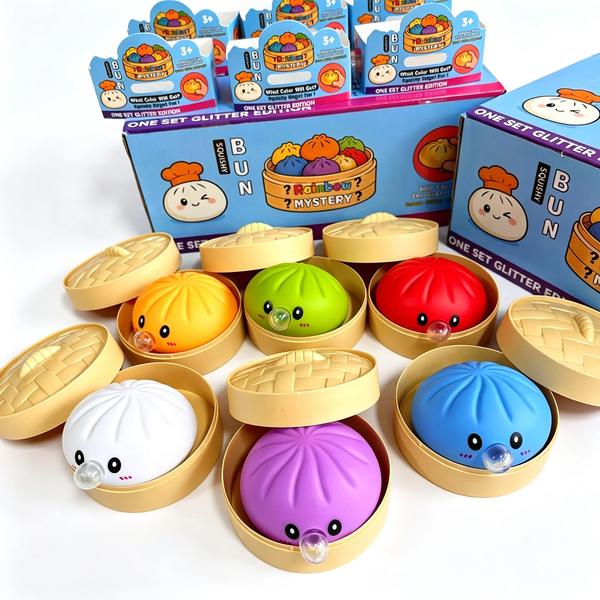 Cute Spit Bubble Dumpling Squishy Pinch Slow Rebound Soft Ease Anxiety Squeeze Ball Office Home Decorat Adults Perfect Gifts