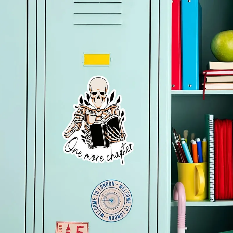 

1PC Bold Book - Loving Skeleton Sticker, Fit for Camper Vans, Mirrors, Journals & Reading - Loving Spaces