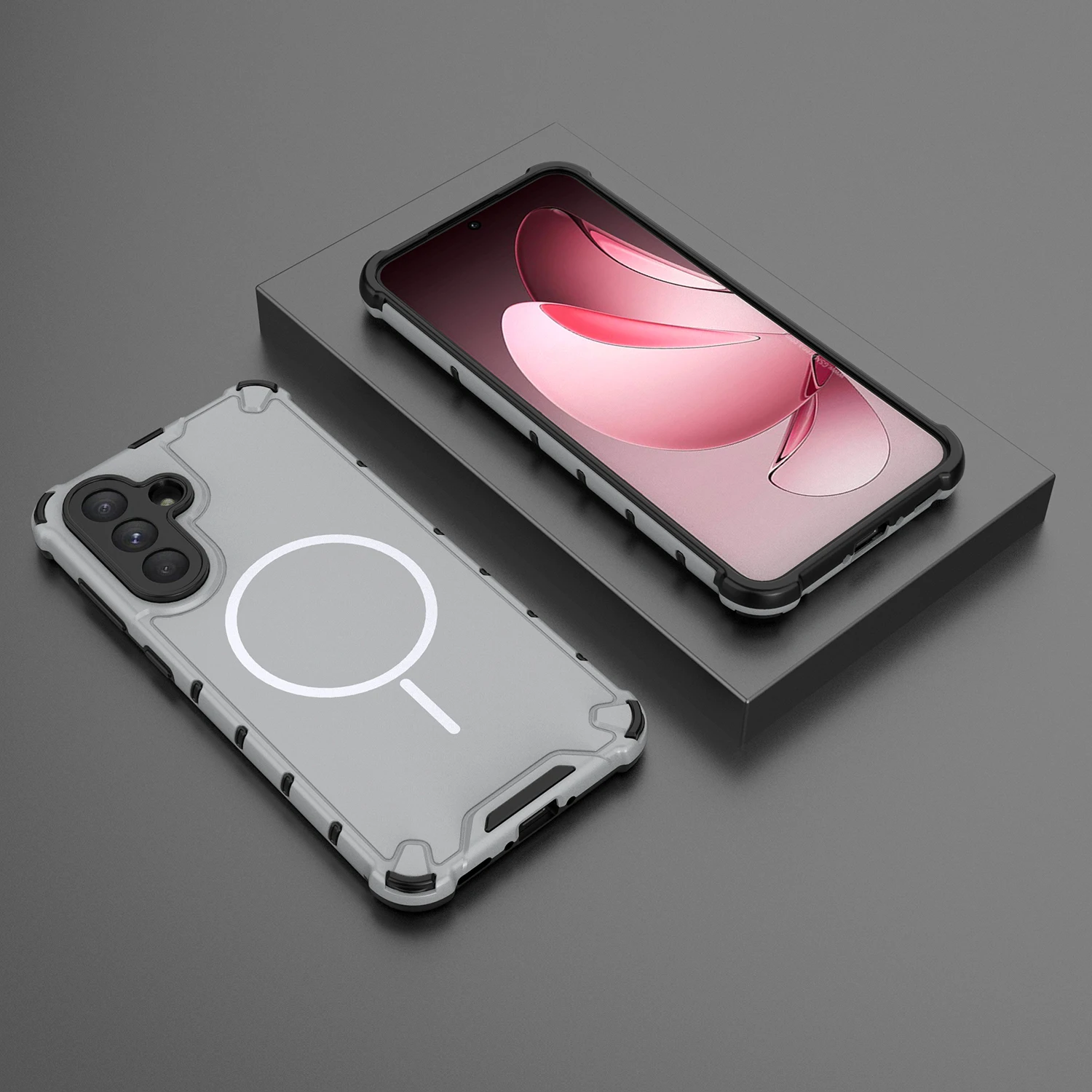 Military Grade Rugged Magnetic Case For Magsafe For Samsung S25 S24 S23 Plus Ultra A56 A36 A55 A35 A25 Airbag Shockproof Cover