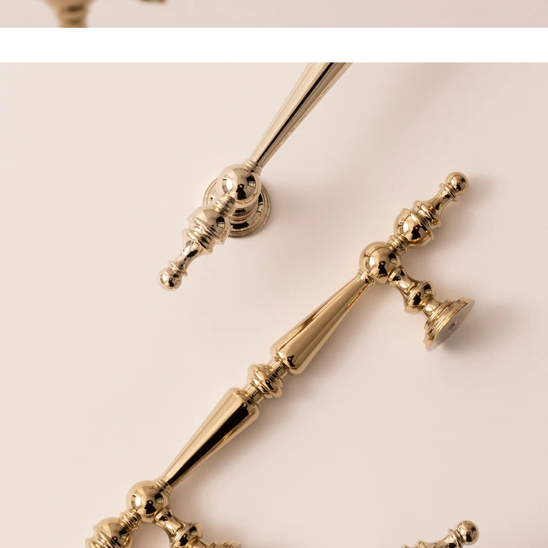 Bright gold PVD brass cabinet handle product image 5