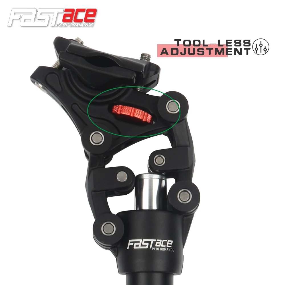 Fastace FSP-506 MTB Suspension Seatpost 27.2 30.9 31.6mm Mountain Bike Shock Absorber Bicycle Dropper 350mm Cycling Parts