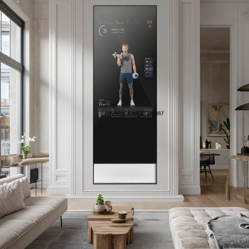 

Home GYM Virtual 3D Smart Workout Mirror 32'' 43'' Inch Intelligent Touch Screen Interactive Smart Exercise Fitness Mirror